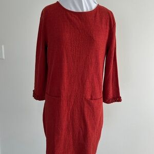 Cynthia Rowley Burnt Orange Shift Dress M
